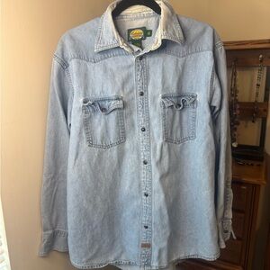 Cabela's Light Blue Denim Shirt